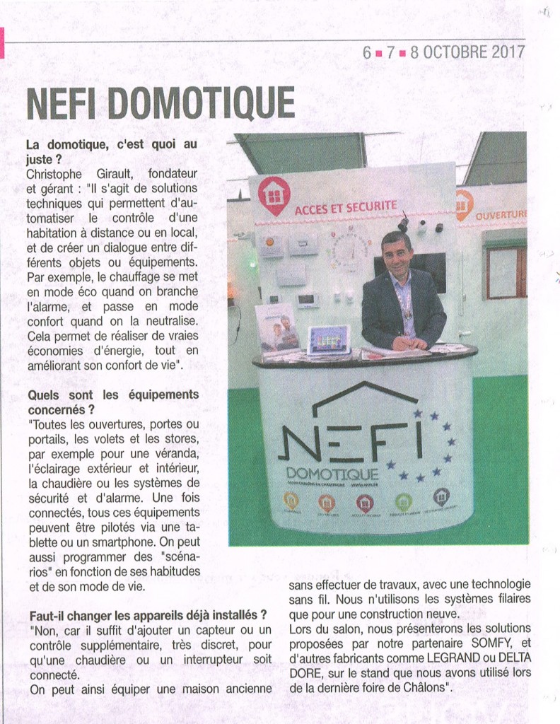 Carrément Habitat - Article NEFI Domotique